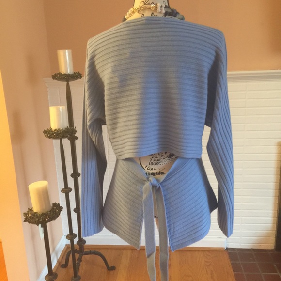 Vince Sweaters - Vince Wool/Cashmere Blend Cut Out Tie Back Sweater